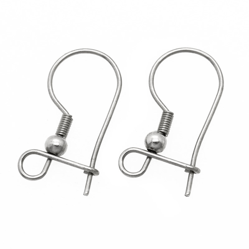 Швензи із нерж. сталі, 20х10,5 мм, Темне срібло (STL-051919)