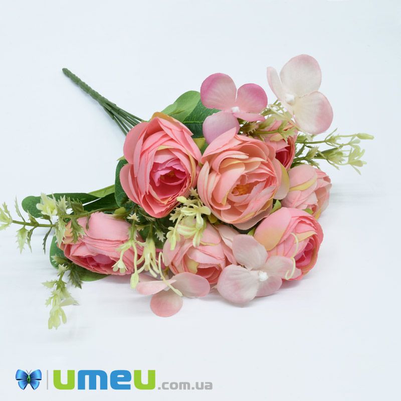 Букет півонії, 35 см, Рожевий (DIF-044954)