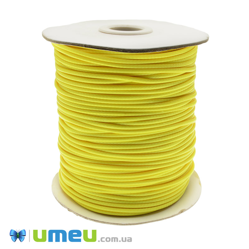 Поліестеровий шнур, 2,0 мм, Жовтий (LEN-047403)