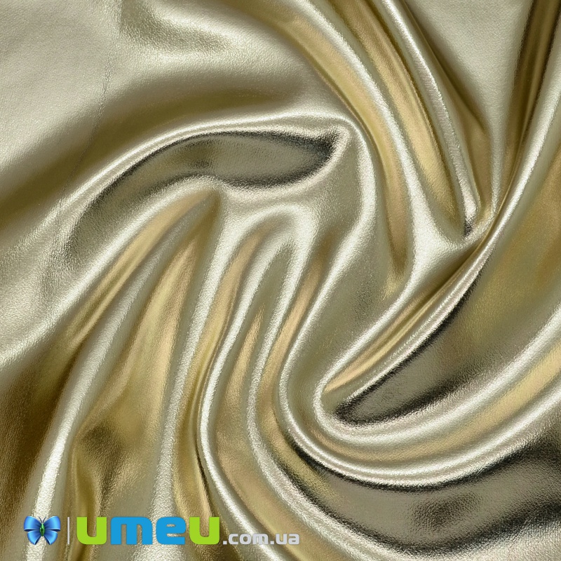 Штучна шкіра Металік 0,5 мм, Золотиста, 20х27 см (LTH-038594)