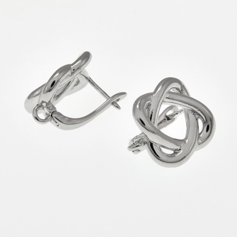 Швензы, Латунь с покрытием Родий, 19х13х14 мм (OSN-059996)