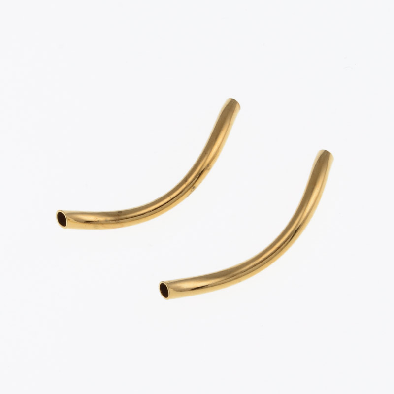 Намистина мет. Трубочка, 24х2 мм, Золото (BUS-055705)