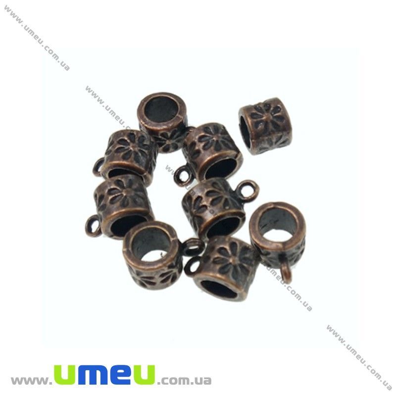 Основа для кулона Бейл, 10,5х6х7 мм, Мідь (OSN-020235)