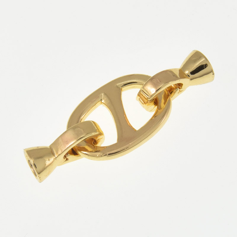 Застёжка, 32х12 мм, Латунь с покрытием 18 kt (ZAM-060875)