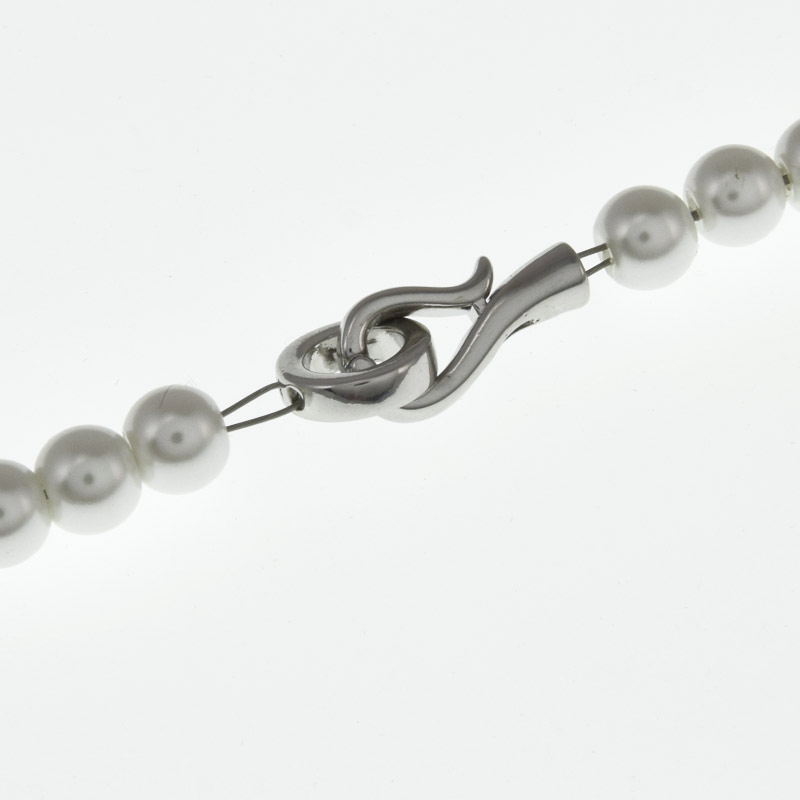 Застібка, 20х9 мм, Латунь з покриттям Родій (ZAM-058494)