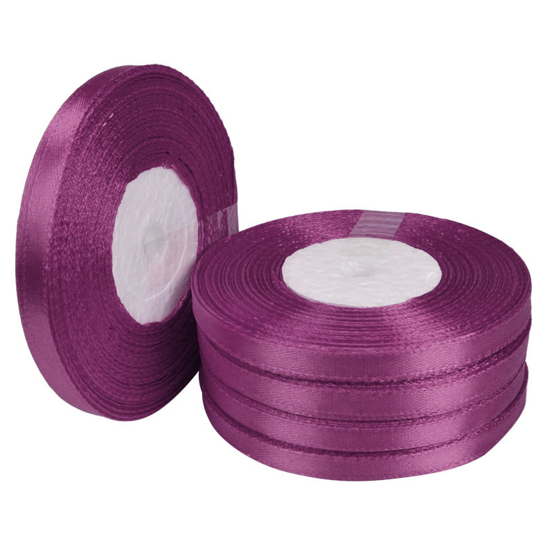 Атласна стрічка, 6 мм, Бузкова (LEN-056732)