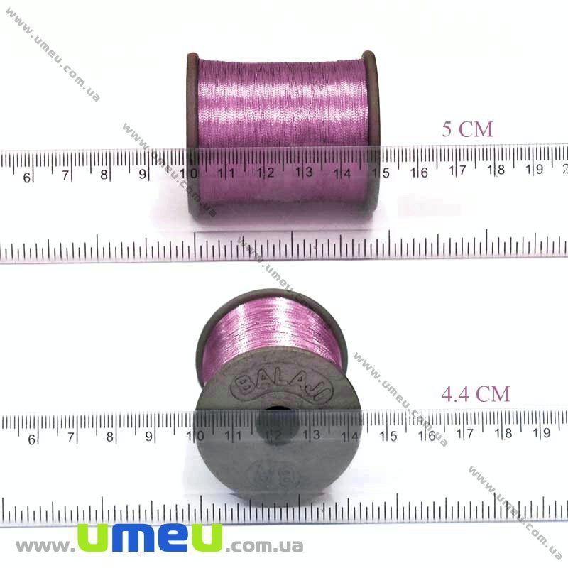 Нитки металізовані 0,1 мм, Рожева (KNT-028180)