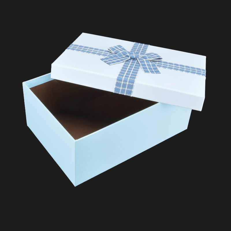 Подарочная коробка Прямоугольная, 23х16х9,5 см, Голубая (UPK-060650)