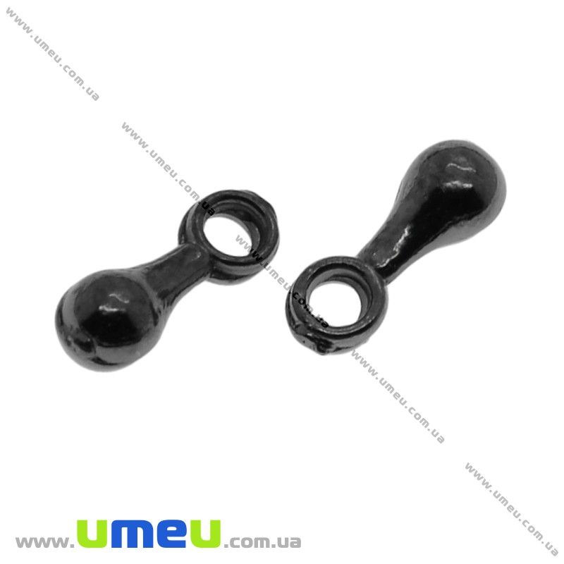 Концевики, 7х2,5 мм, Черные (ZAG-012422)