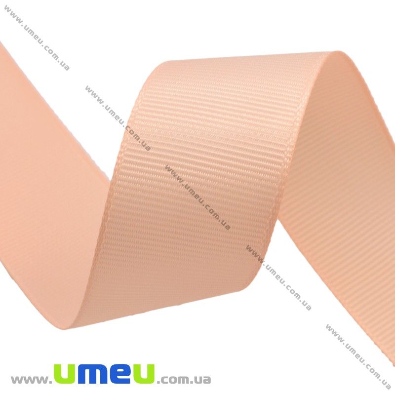 Репсовая лента, 40 мм, Персиковая (LEN-016782)