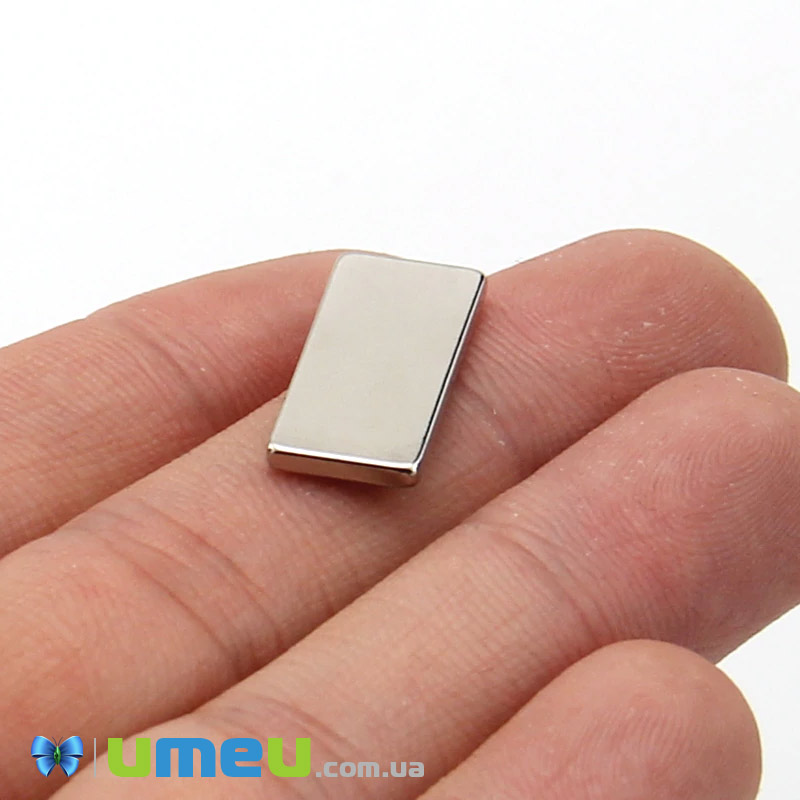 Магнит неодимовый для брошей Прямоугольный, 20х10х1,7 мм (OSN-039325)