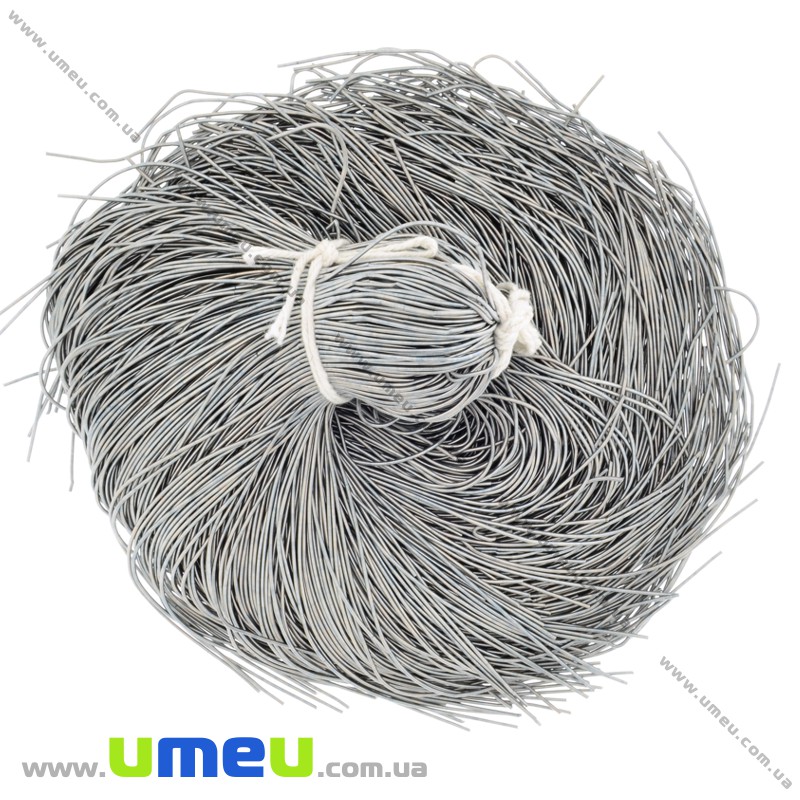 Канитель мягкая 1 мм, Серая матовая (KNT-027985)