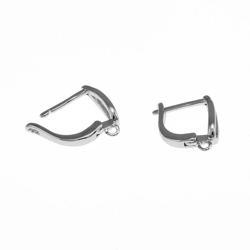 Швензы, Латунь с покрытием Родий, 15х11х5 мм (OSN-059057)