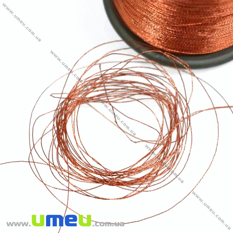 Нитки металізовані 0,1 мм, Помаранчева (KNT-028177)