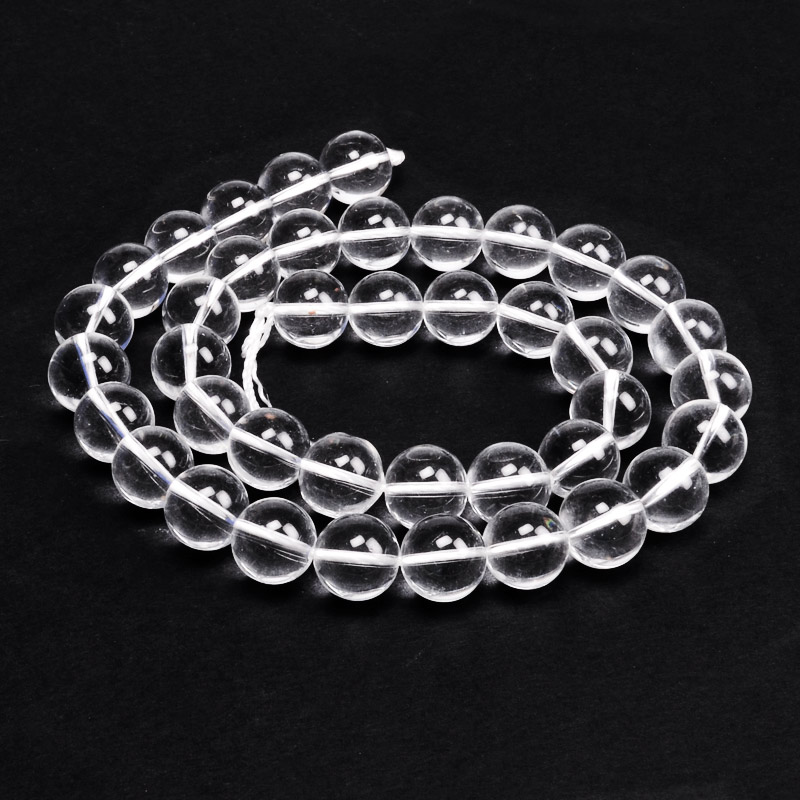 Бусины Кварц прозрачный, Натур. камень, 10 мм, Круглые (BUS-051650)