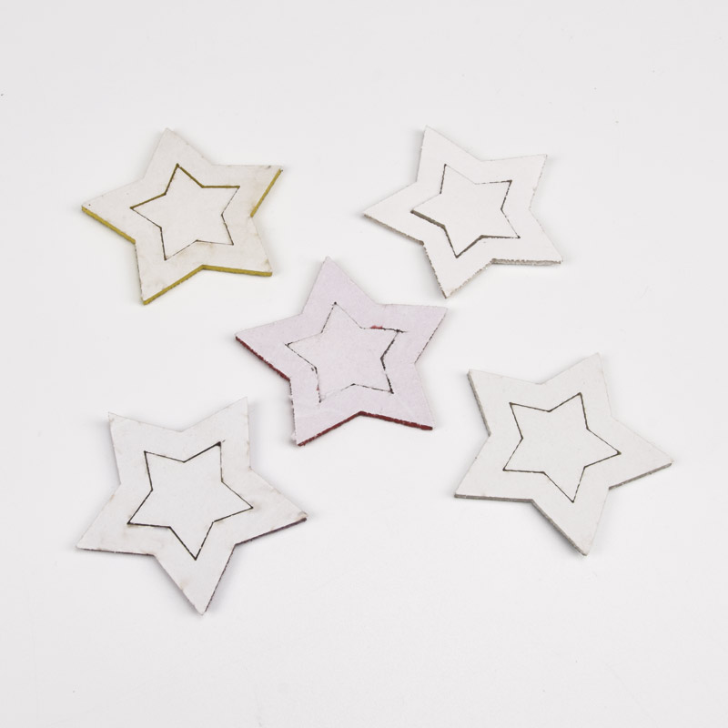 Декоративні вироби з фоамірану Зірочки, 4,3 см, Мікс (FOM-056972)