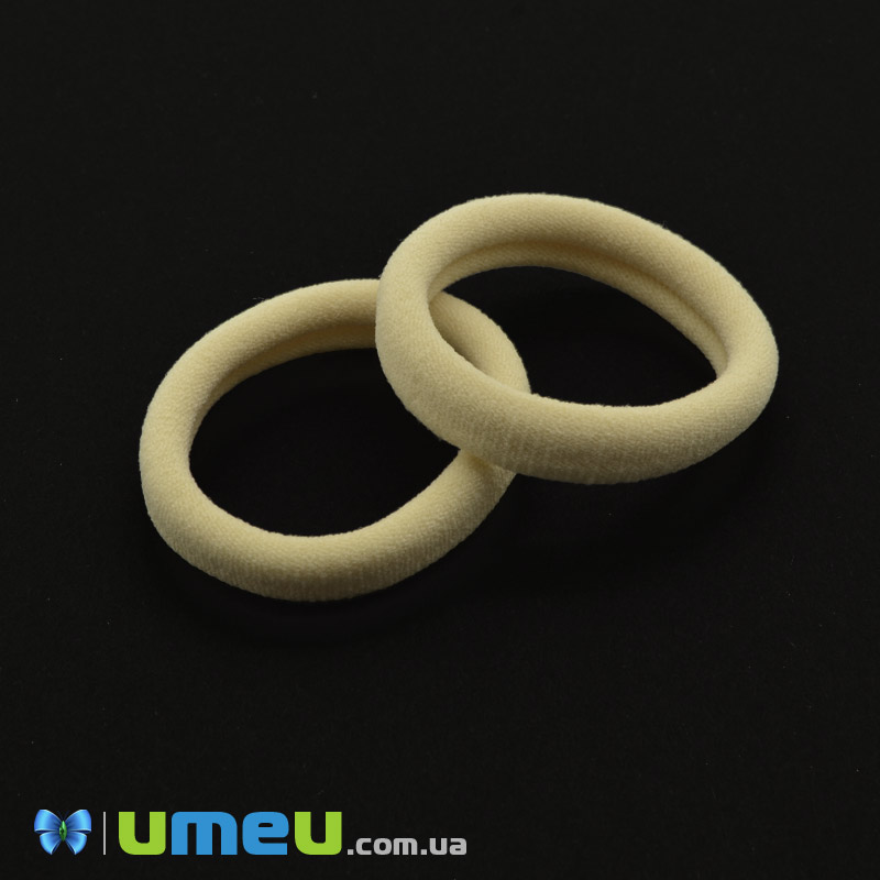 Резинка для волос микрофибра, 40 мм, Бежевая (OSN-041657)