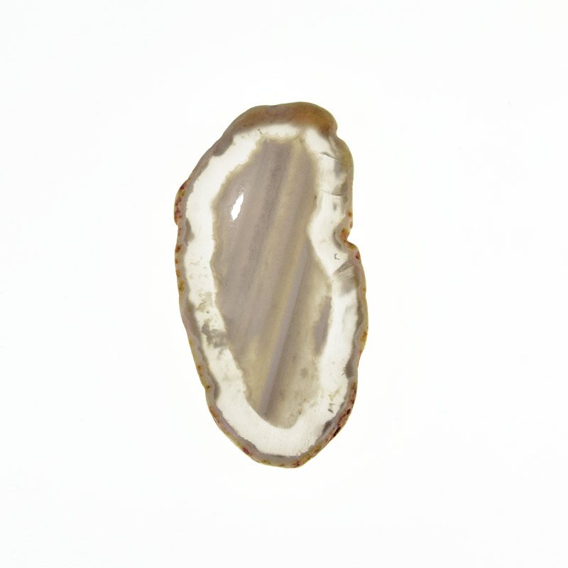 Зріз Агата без отвору, Сірий, 63х30 мм (POD-032990)