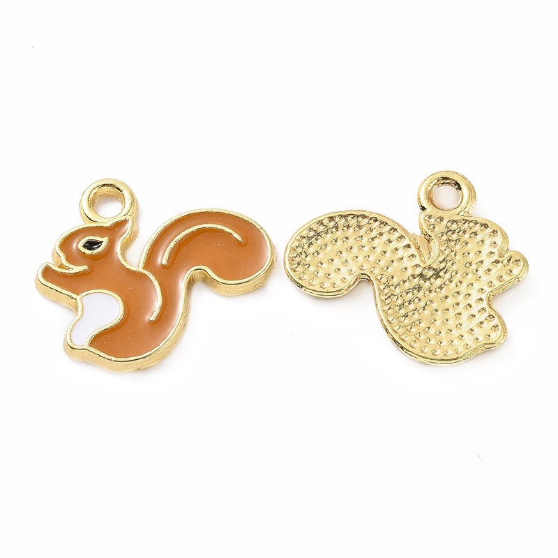 Підвіска метал. Білка жовтогаряча, 18х16 мм, Золото (POD-053587)