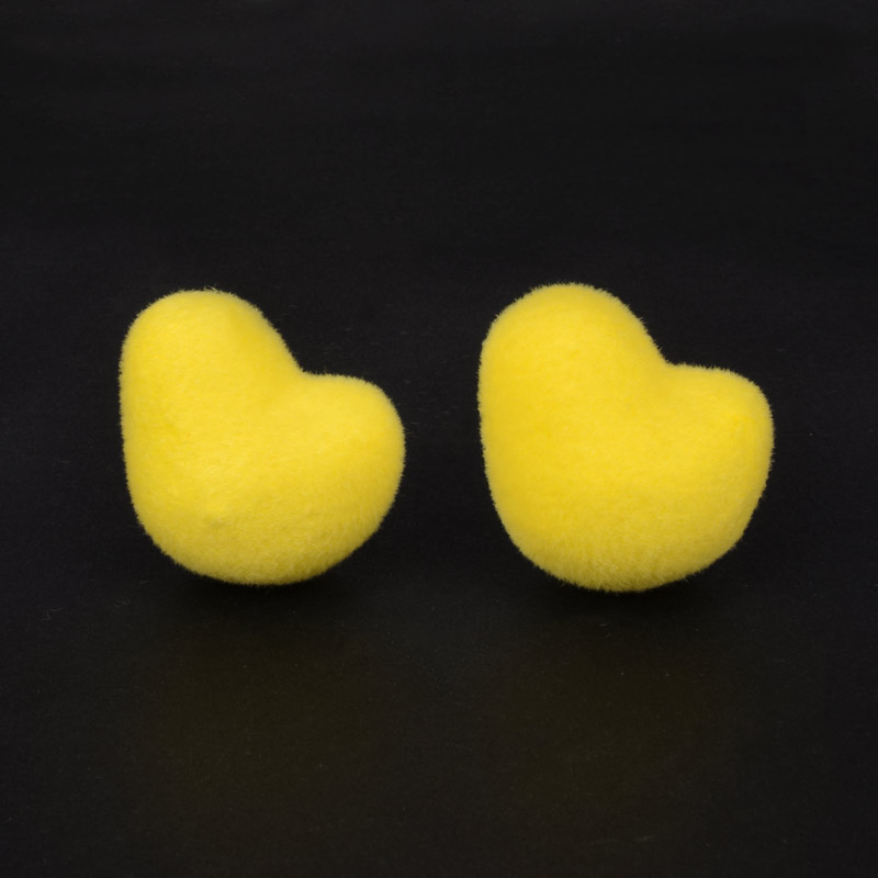 Цыпленок пенопластовый бархатный, 4 см (DEC-057128)