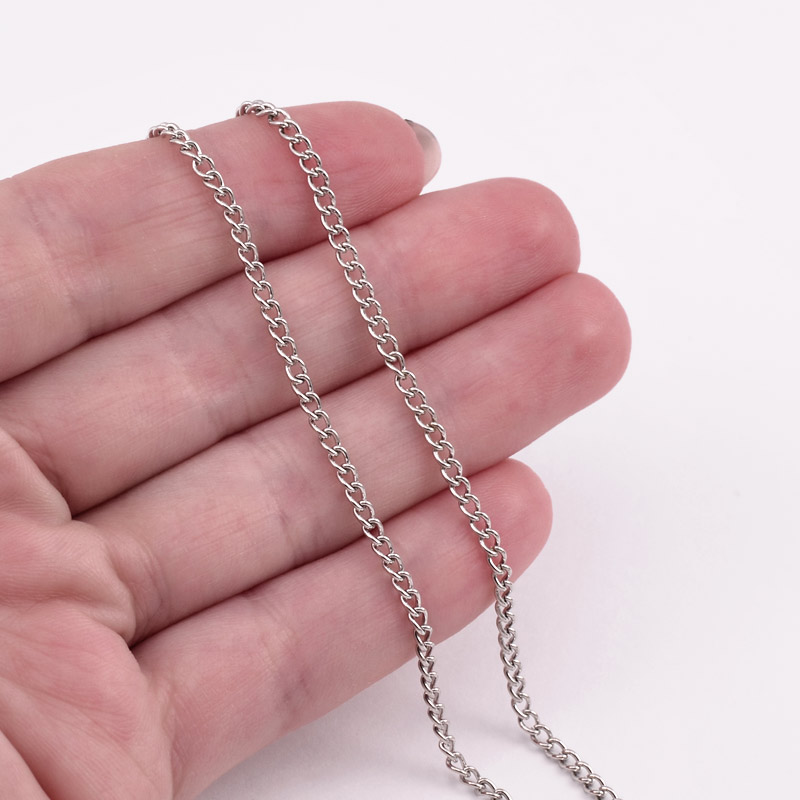 Цепь, Темное серебро, 3,3х2,2 мм (ZEP-056056)