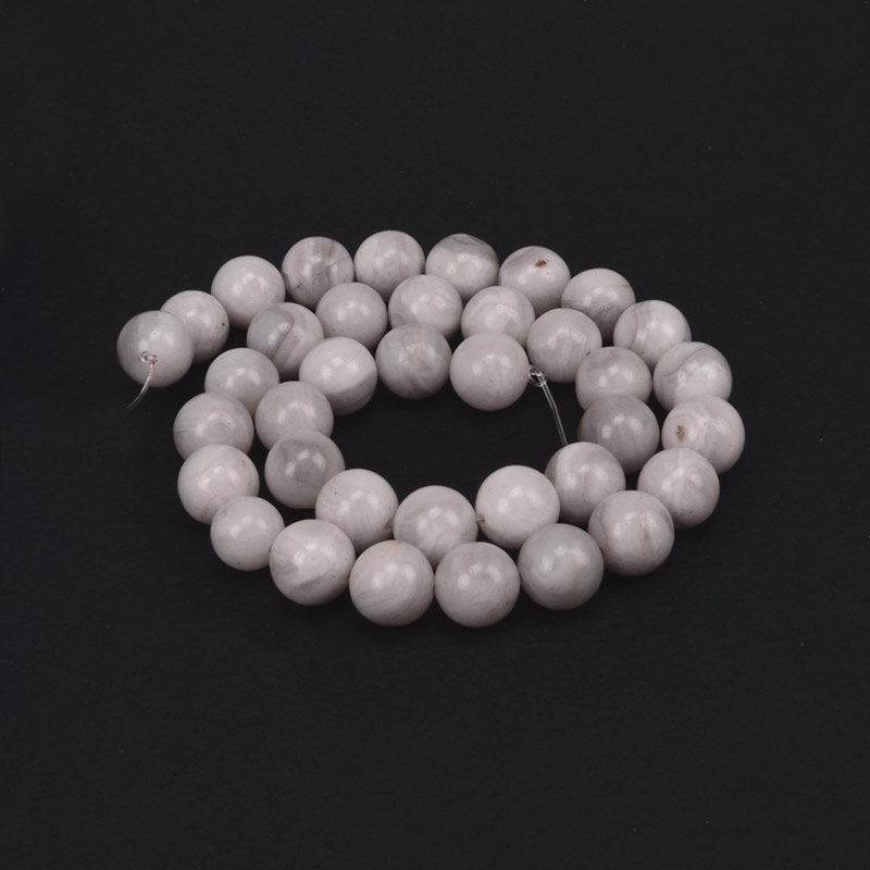 Бусины Агат кружевной (Crazy Agate), Натур. камень, 8,5 мм, Круглые (BUS-057863)