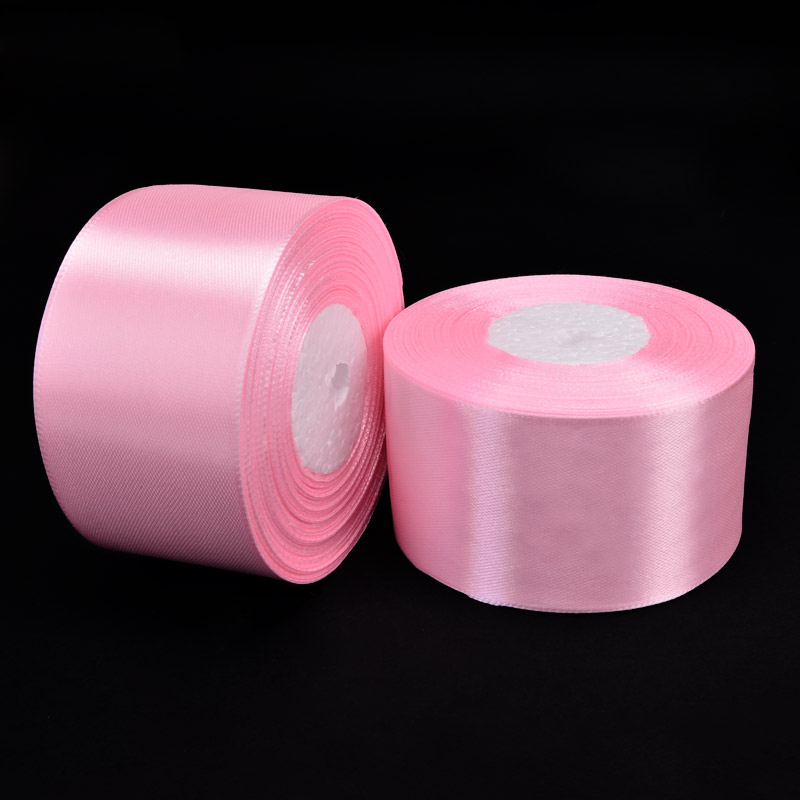 Атласная лента, 50 мм, Розовая (LEN-052784)