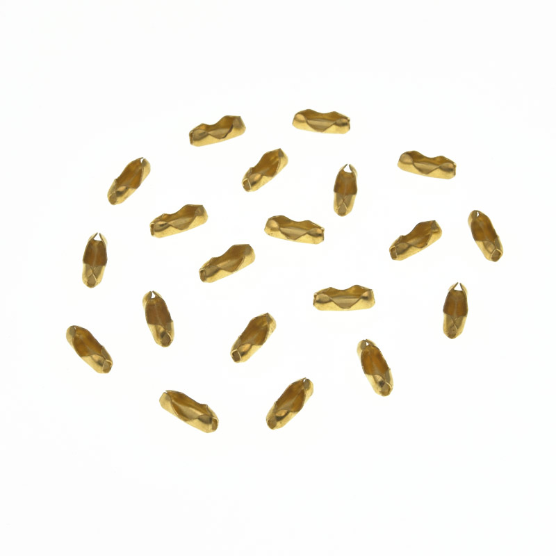 Застёжки для цепи с шариками, Золото, 7,5 мм (ZAM-009105)