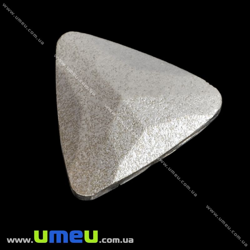 Риволи стеклянный, Треугольный граненый, 18х18 мм, Бирюзовый (KAB-010019)