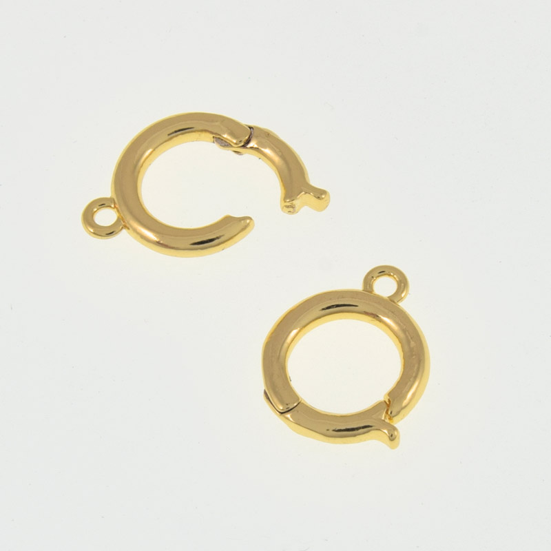 Застібка, 13х11 мм, Латунь з покриттям 18 kt (ZAM-060873)