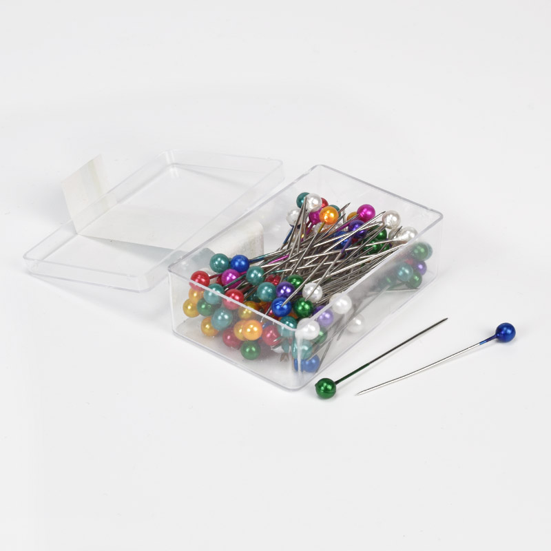 Булавки портновские с шариком, Цветные, 40 мм (SEW-058931)