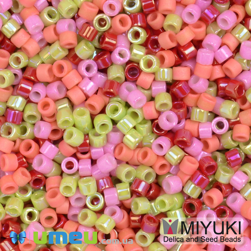 Бісер японський Miyuki Delica 11/0 DBmix120, Різнокольоровий (BIS-049707)