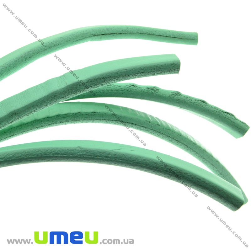 Основа для браслета Regaliz з нат. шкіри УЦЕНКА, М'ятна, 10х6мм, 20 cм (OSN-017038)