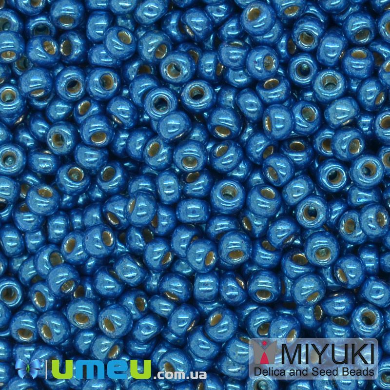 Бісер японський Miyuki круглий RR 11/0 №5116 Duracoat Galvanized, Синій (BIS-045732)