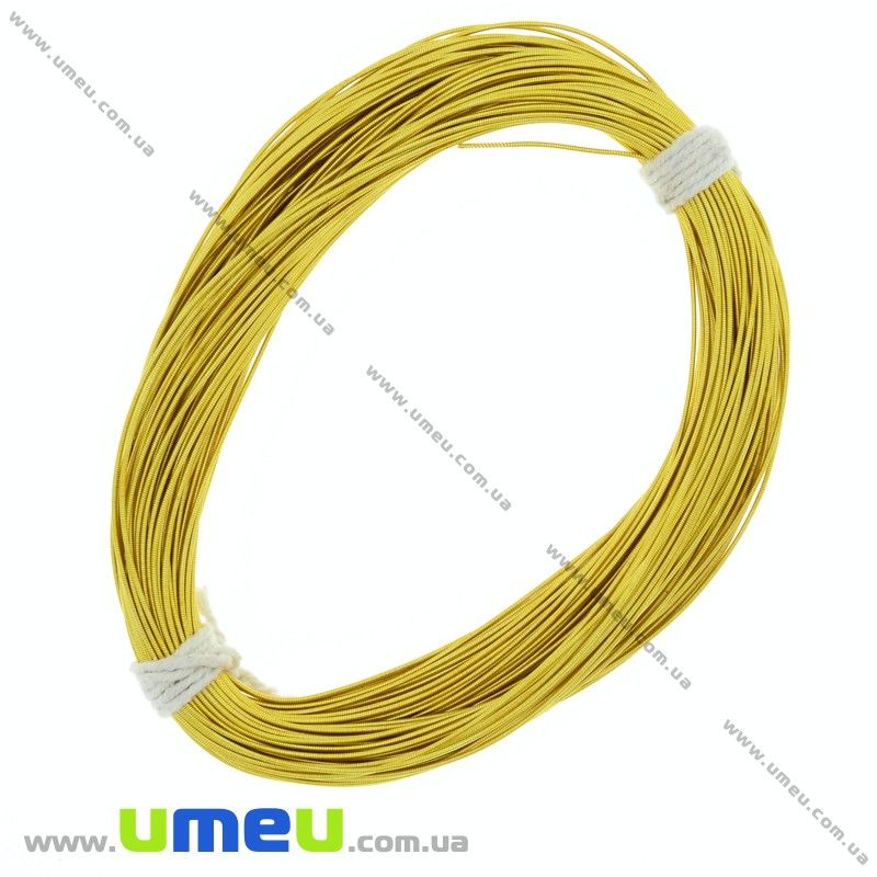 Канитель жесткая 1 мм, Золотистая (KNT-028031)