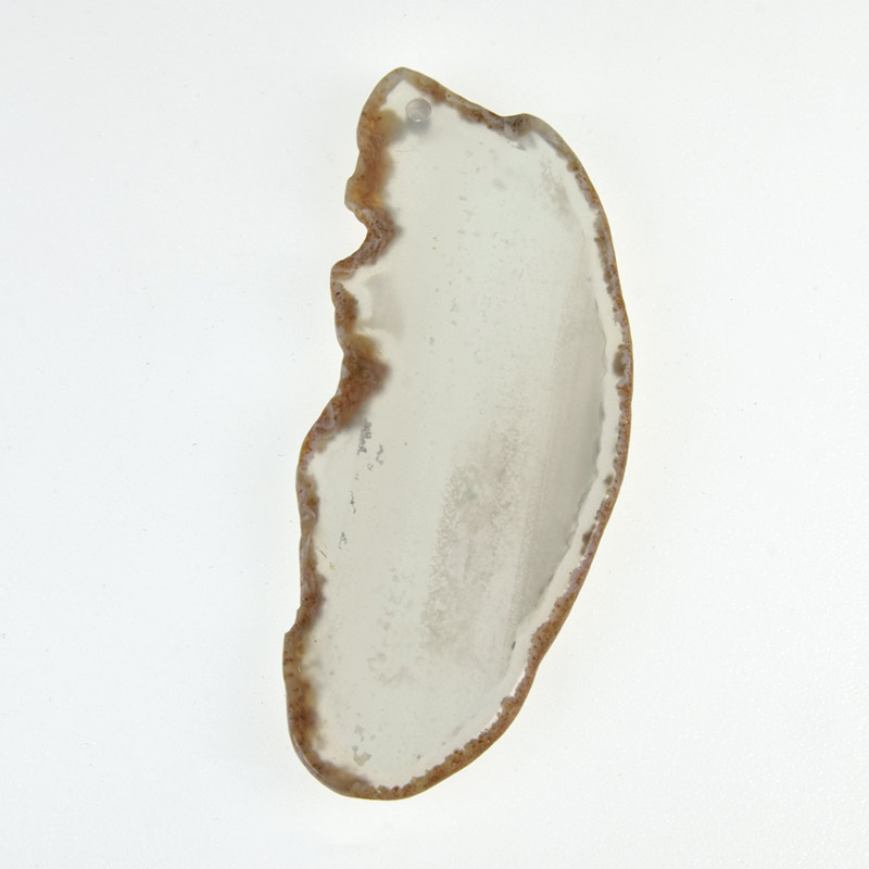 Зріз Агату, Сірий, 74х31 мм (POD-032467)