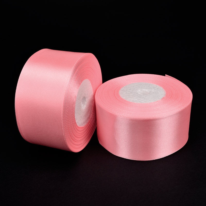 Атласна стрічка, 40 мм, Рожева (LEN-053410)