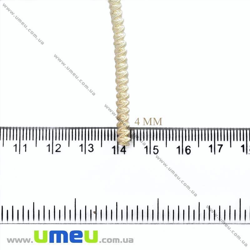 Канітель фігурна зиг-заг 4 мм, Золотиста світла (KNT-028067)