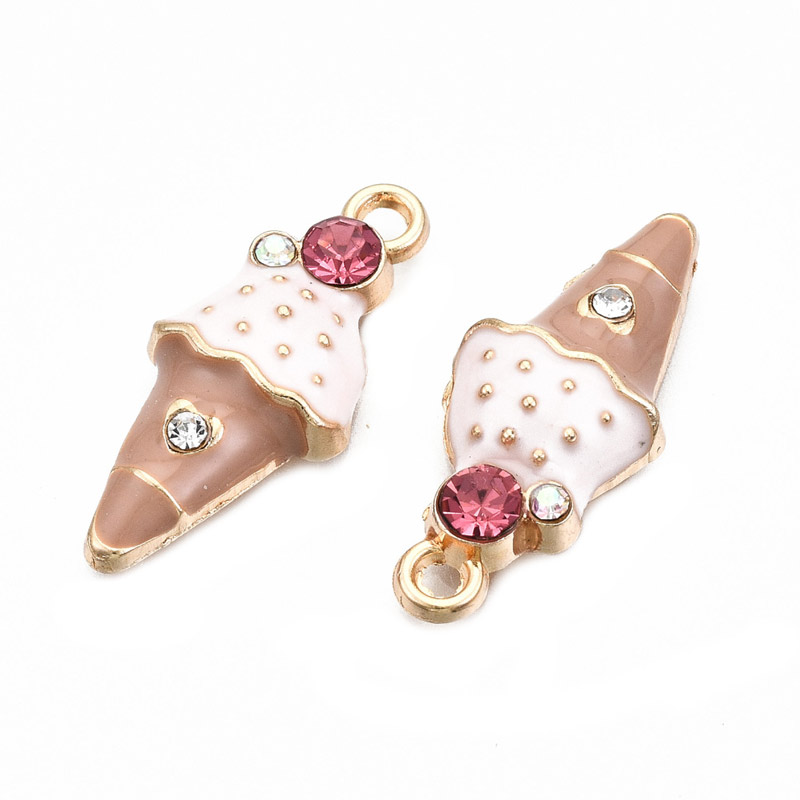 Подвеска метал. Мороженое, 22,5х10 мм, Золото (POD-053651)