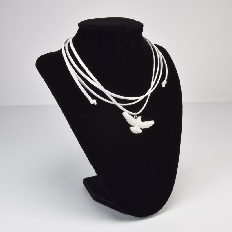 Подвеска Горлица на шнурке, 40х20 мм (BUS-059003)