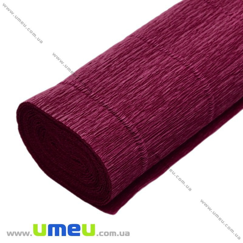 Гофрований папір Італія, Бордовий 586, 180 г, 50х50 см (DIF-019098)