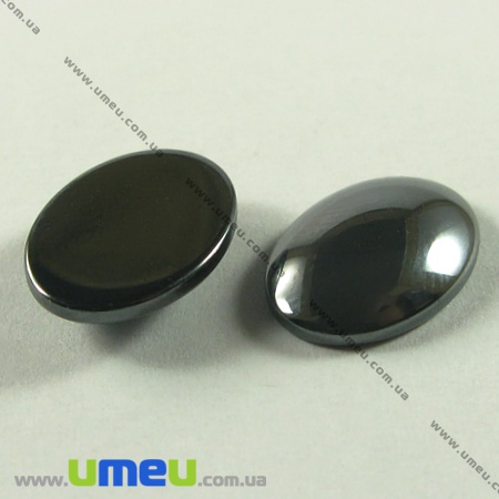 Кабошон нат. камінь Гематит, Овал, 14х10 мм (KAB-001413)