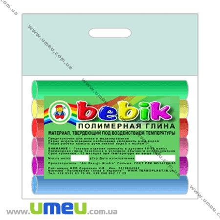 Полимерная глина, 6 флуоресцентных цветов (GLN-001155)