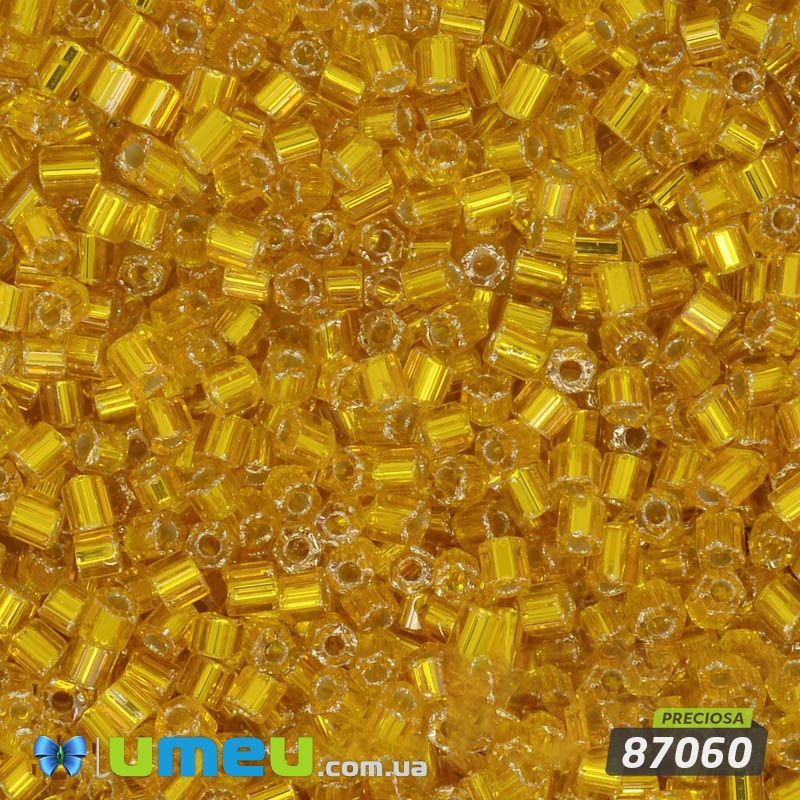 Бісер чеський Рубка 10/0, №87060, Помаранчевий блискучий (BIS-034259)