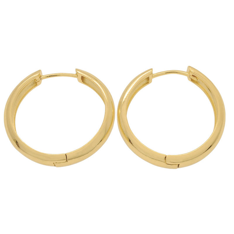 Серьги-кольца Huggie Позолота 18 kt, 30х29х5 мм (OSN-053105)