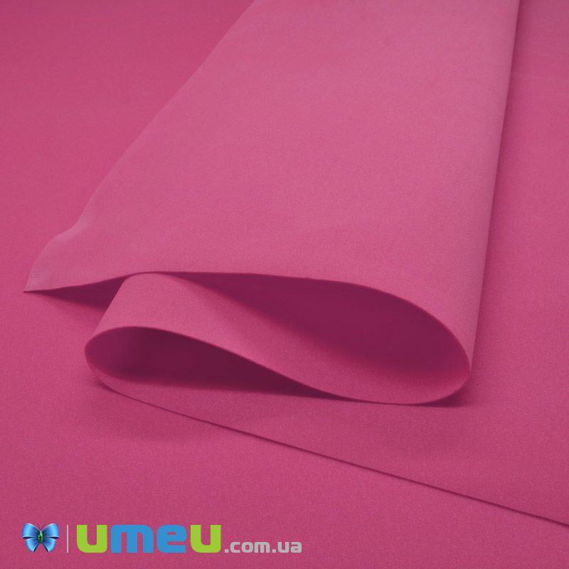Фоамиран зефирный (Китай), 50х50 см, Малиновый (FOM-039690)