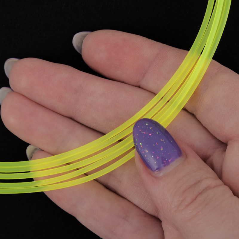 Поліамідна монохромна нитка, 1,6 мм, Лимонна (LES-056891)