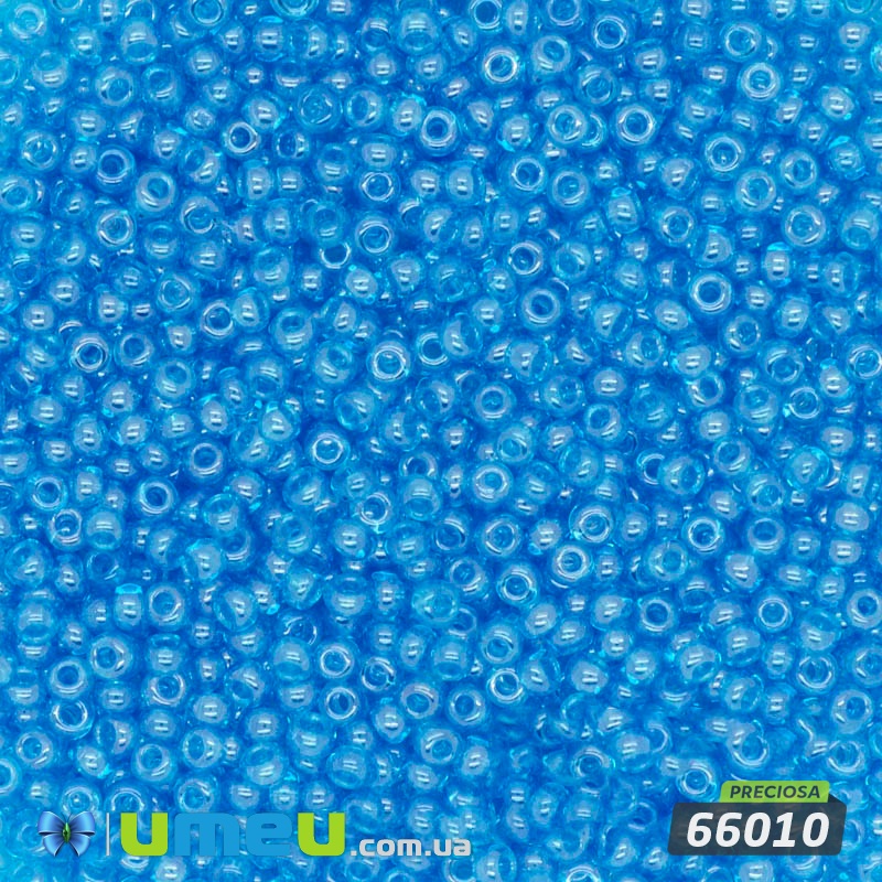 Бісер чеський №710 / 66010, Блакитний, глазурирована, 10/0 (BIS-009403)