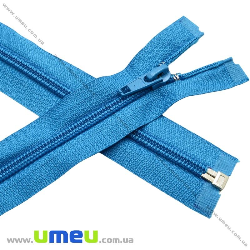 Блискавка (змійка) спіральна роз'ємна 50 см, Тип 5, Синя (ZIP-013835)