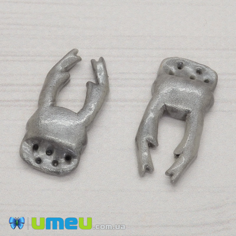 Голова жука-оленя, Серебристый, 29 мм (OSN-040420)